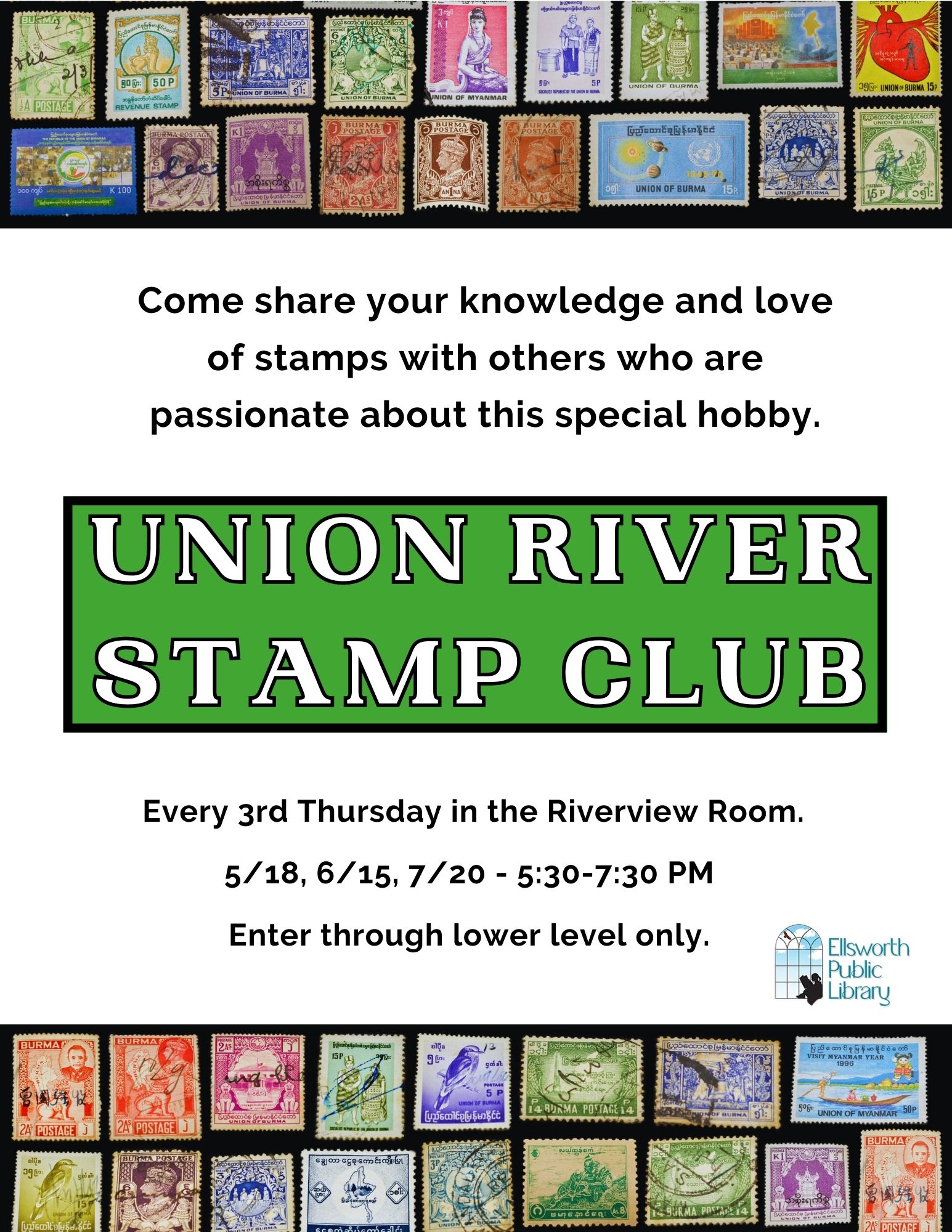 Union River Stamp Club - *Zoom Meeting this week*