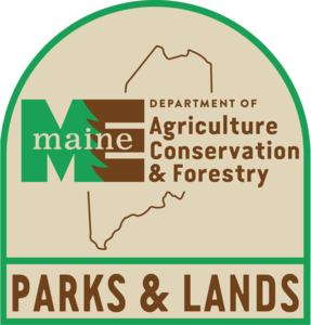 Maine Bureau of Parks and Lands Logo - click here to learn more about the EPL Maine State Park culture pass 